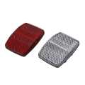 2 piece Cycle Bicycle Bike Light Reflector Rear Front For Handlebar & Saddle Bar.