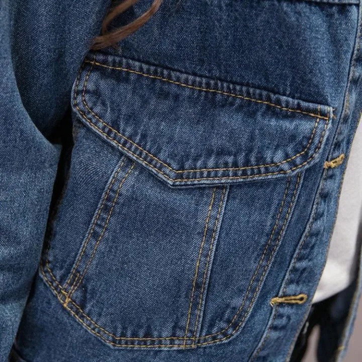 Denim%20Jacket%20Women's%20Korean-Style%20Loose%20Short%20Spring2023New%20Student%20Korean%20Style%20Work%20Clothes%20Top%20Trendy%20Early%20Autumn%20Clothing%20All-Matching%20-%20Image%205