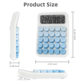 Desktop Mechanical Calculator, Cute Big Buttons Calculators,Blue. 