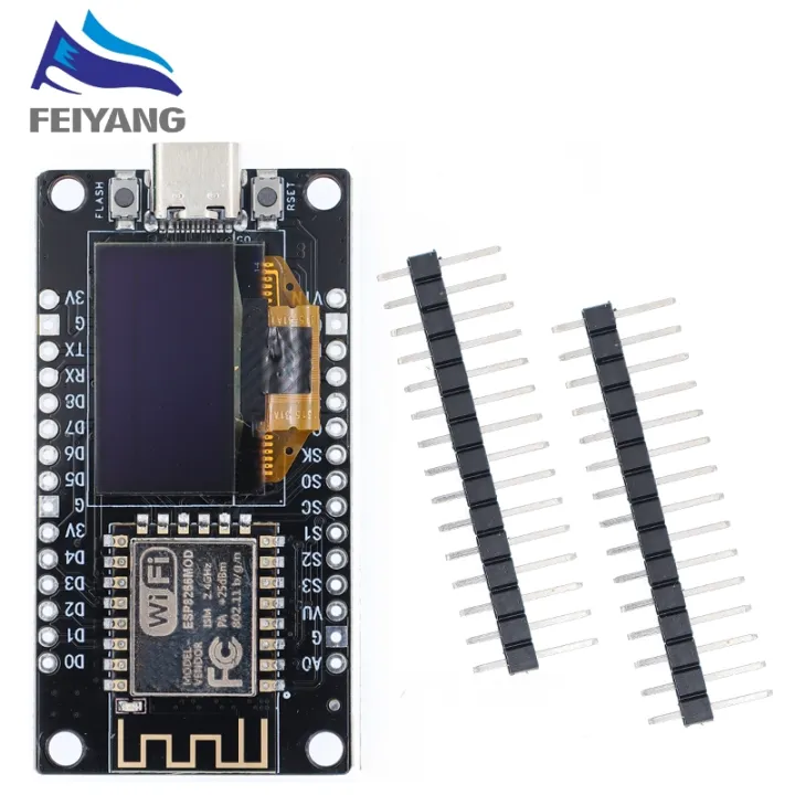 NodeMCU%20ESP8266%20Development%20Board%20with%200.96%20Inch%20OLED%20Displayoptimum,%20CH340%20Driver%20Module%20for%20Arduino%20IDE/Micropython%20Programming%20-%20Image%202
