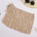 Crochet Beach Skirt Cover Up for Women Sexy Tassels Maxi Mini Skirts Bikini Knit Summer Beach Cover-Ups Swimwear Bottom.