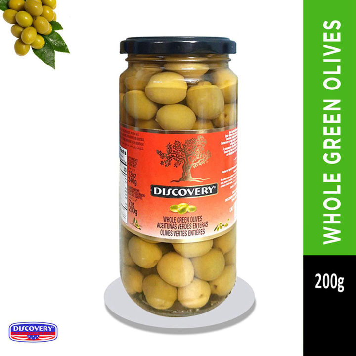 Discovery Whole Green Olives 340 Gm