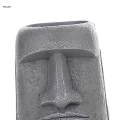 1PC Easter Island Statue Retro Moai Head Sculpture for Table Ornament. 