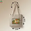 Tag Lifestyle Eco Friendly Fashionable Jute Tote Bag Shopping Bag/College/University Bag, Tote Bag, Jute Bag with Zipper. 
