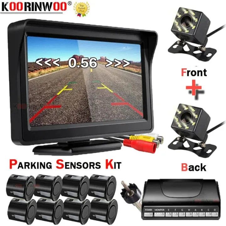 Option%201-Blue%20Sensors-Koorinwoo%20360%20Bird%20Parktronic%20Car%20Screen%20Dash%20Board%20Video%20Parking%20Sensor%208%20Front%20camera%20+%20Rear%20view%20Camera%20Car%20Accossries%20Buzzer%20-%20Image%202