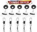 7Pcs Barrel Swivel And 7Pcs Fishing Stopper Combo Pack - Get Ready For Your Next Fishing Trip With This Combo Pack Including 7 Barrel Swivels And 7 Fishing Stoppers.. 
