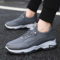 Spring and summer new men's shoes trend, sporty style, casual single shoes, foreign trade thick-soled outdoor hiking shoes, walking men's shoes.
