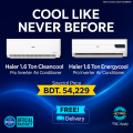 Haier 1.6 Ton EnergyCool Inverter AC - [HSU-19EnergyCool(INV)(Pro)]  🚚 Free Delivery  💳 0% EMI Available,Official Warranty by Haier. 