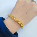 Brass gold-plated hollow ancient bracelet light luxury style women's Douyin same bracelet fashion forest women's hand. 