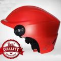 HALF FACE CAP SFM BIKE HELMET FOR MEN & WOMEN - RED.