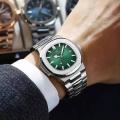 Poedagar 613 Business Quartz Luxury Stainless Steel Watch for Men. 
