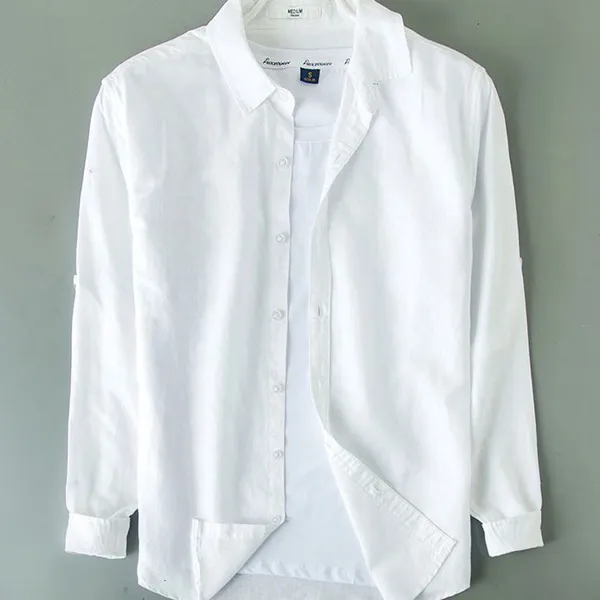 NEW%20STYLE%20Long%20Sleeve%20Formal%20white%20Shirt%20for%20Men%20(%20Cotton%20Mix%20)%20-%20Image%202