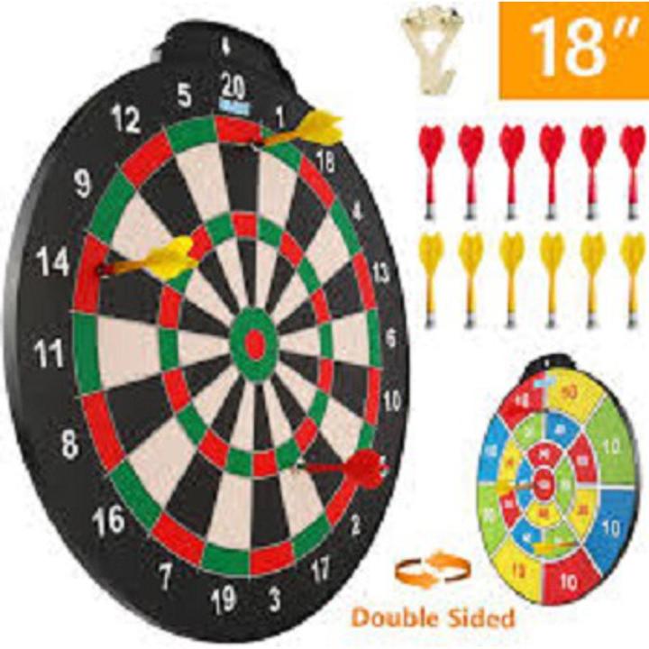 Ninja - 18 inch Dart Board - Black and White