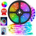 16 Colours Waterproof Flexible Tape Color Changing RGB LED Strip Lights with Remote Controller and Power Supply - Rgb Light - rgb light. 
