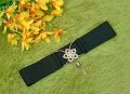 Black Ladies Golden Buckle High quality Adjusted belt for woman. 