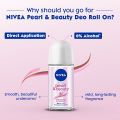 Women's care International Germany/ Thailand product Nivea deodorant roll on pearl & beauty for ladies - 25 ml. 