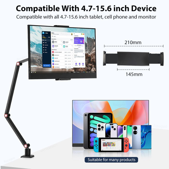 360%C2%B0%20Rotating%20Long%20Arm%20Phone%20Tablet%20Holder%20Overhead%20Stand%20Desktop%20Bed%20Lazy%20Cantilever%20Bracket%20for%20Huawei%20Xiaomi%20iPhone%20ipad%20-%20Image%202