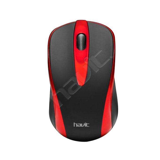 Wired USB Mouse - Black and Red