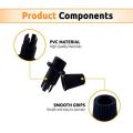 Electrical accessories. Electric light fitting. Plastic Wire lock cap M10.Tooth thread cable clip, wire grip for ceiling lamp. PVC cable gland. Cable lock 10 pic clear.