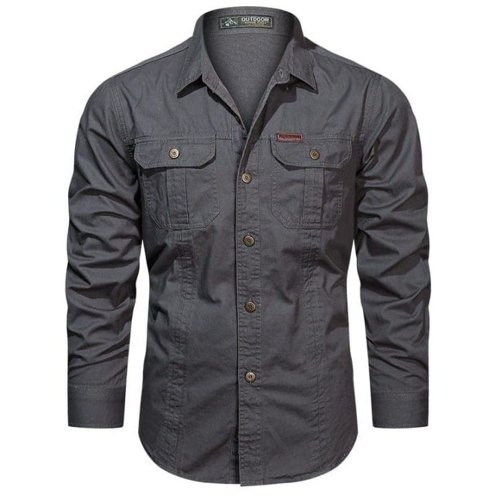 Full%20sleeves%20double%20pocket%20panel%20Shirt%20-%20Image%203