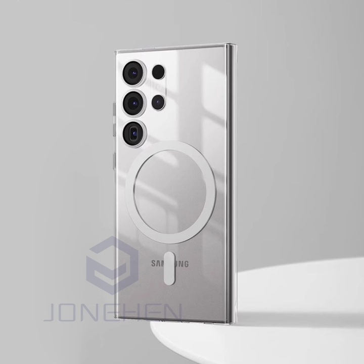 Ultra%20Thin%20Magnetic%20Wireless%20Charge%20Transparent%20Case%20For%20Magsafe%20For%20Samsung%20Galaxy%20S24%20S23%20Ultra%20S22%20Plus%20Hard%20Slim%20Pc%20Cover%20-%20Image%207