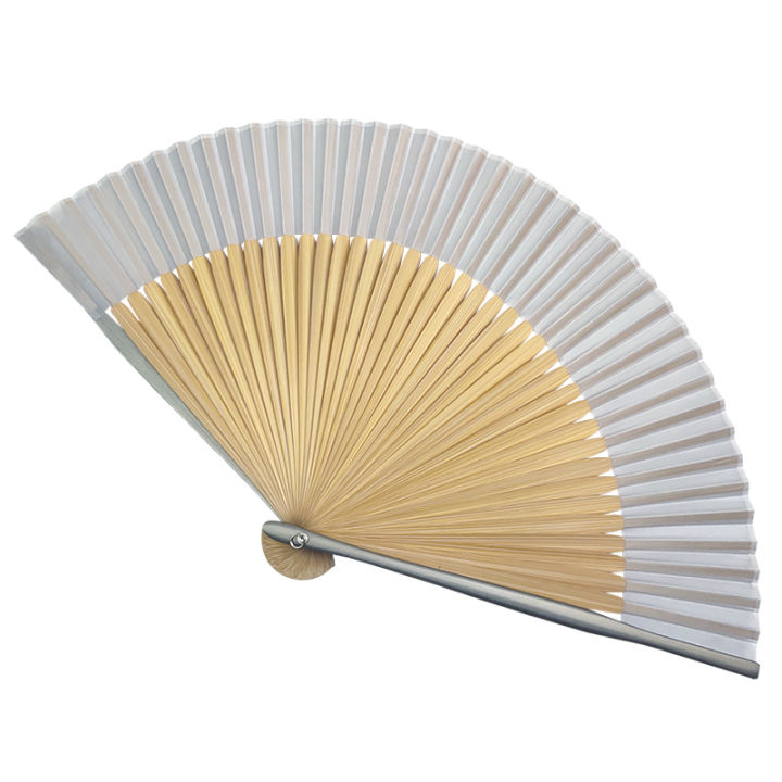 Solid%20color%20silk%20fan%20folding%20fan%20Chinese%20style%20gray%20lacquered%20edge%20bamboo%20fan%20and%20wind%20summer%20daily%20plain%20folding%20fan%20-%20Image%205