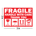 Fragile Handle with Care sticker Care Mark Please Tag With Shipping For Express Label Stickers Fragile.