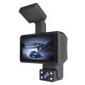 NEW- Front and Inner Dual Camera HD Infrared Night Vision Car Dash Cam Driving Recorder. 