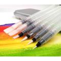 Water Brush Pen Set 6pcs Large Capacity Different Shapes Soft Calligraphy Water Paint Brush Drawing Brush Pen. 