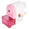 Deli Rotary Pencil Sharpener, Auto Feed Table Sharpener for Graphite & Colour Pencil, 8mm Cute, Simple Portable Easy Gripped Sharpener Machine for Gifting Kids, Safe Rotary Pencil Sharpeners. 