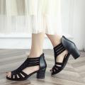 Women Fashion Crystal Hollow Out Peep Toe Wedges Sandals High Heeled Shoes（In stock）. 