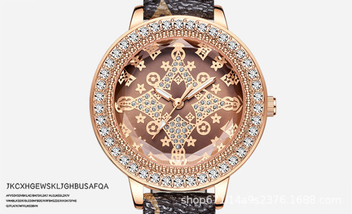Sailang%20SAILANG%20Network%20Red%20Tiktok%20Lucky%20Star%20Women's%20Watch%20Quartz%20Watch%20Wristwatch%20Cross%20border%20Hot%20Old%20Flower%20Watch%20-%20Image%205