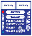 YAMAHA bike all sticker | bike modify sticker | YAMAHA FZS V2 sticker | Bike full set Sticker- ( Waterproof & Premium quality) | customize sticker | custom sticker for bike..car modified sticker for bike.