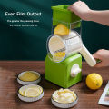 Qiunery Electric Cheese Grater, ABS Whirlwind Vegetable Cutting Household Vegetable Cutting Tool, Multi-Purpose Cheese Shredder Chopper For Vegetable, Cheese, Fruits Hand Cranked Drum Tool.