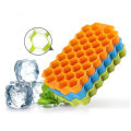 Silicone Ice Cube Tray With Lid, Honeycomb Shape (1 Pics). 