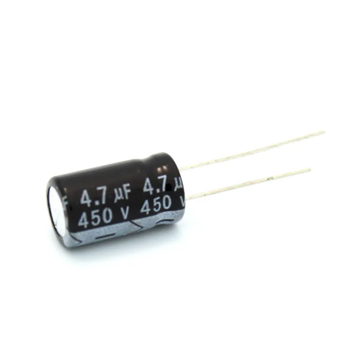 10Pcs-%204.7uF%20450V%20Capacitor%20RADIAL%20Electrolytic%20Capacitor%204.7uF%20Capacitor%20450V%204.7uF%20Polarized%20Aluminum%20Electrolytic%20450V%20Capacitors%204.7uF%202%20Pin%20Leads%20-%20Image%203