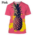 Fruit 3D printed T shirt fashion orange pineapple Men's Women's T-shirt hip-hop casual short-sleeved tshirt tees tops apparel. 