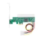 HXSJ PCI Express to PCI Adapter Card PCI-E to PCI Converter with 4Pin Power Supply. 