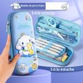 【On Sale】 Office Accessories My Melody Kuromi Pencil Case Cinnamoroll Large Capacity Stationery Box Cartoon Cute Pen Pouch 3D Pen Bag Desktop Organizer. 