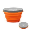 Camping Folding Bowl with Lid Collapsible Silicone Bowl Expandable Collapsible Bowl for Travel Camping Hiking. 