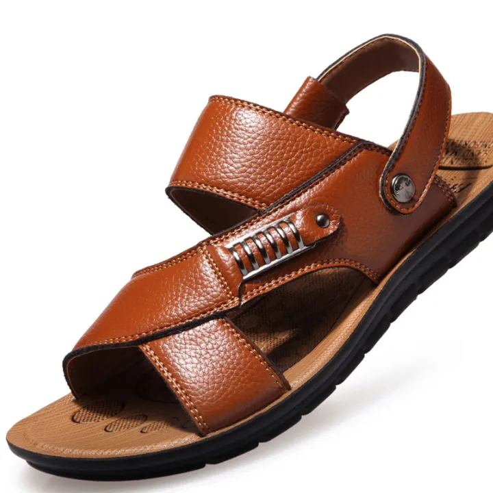 Summer%20Men%20Leather%20Sandals%20Classic%20Mens%20Shoes%20Beach%20Slippers%20Soft%20Sandals%20Male%20Roman%20Sandal%20Comfortable%20Outdoor%20Walking%20Footwear%20-%20Image%206