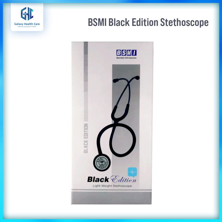 BSMI Black Edition Light Weight Stethoscope