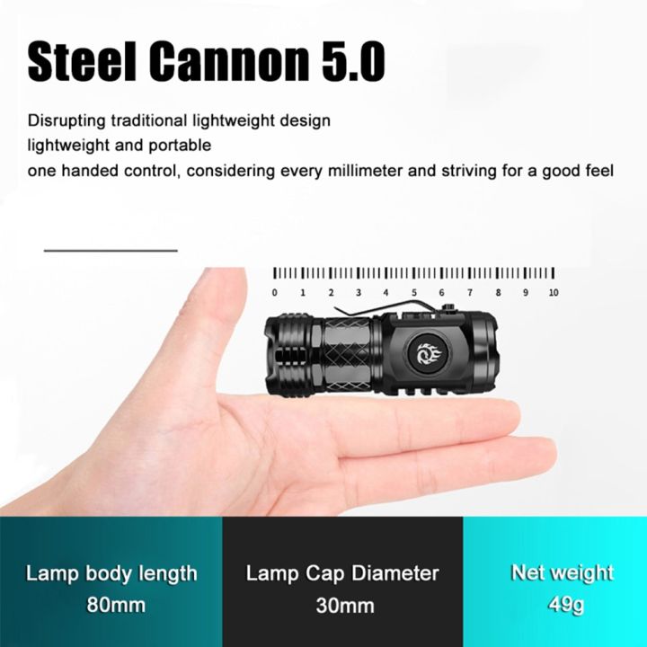 MINI%20Powerful%20LED%20Flashlight%20USB%20Rechargeable%20Strong%20Light%20Torch%20With%20Built%20in%2018350%20battery%20Portable%20Camping%20Fishing%20Lantern%20-%20Image%202