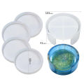 5Pcs Silicone Coaster Mold Cups Mats Storage Box Epoxy Resin Mould DIY Craft. 