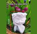 01 pcs colourful gypsum Sleepy Girl Planter for home decore. 