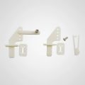 4 Set Control Horns with Clevis for Fixed Wing Model Aircraft DIY Accessories. 