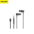 Awei PC-15T Wired earphone For iPhone 15 Series, Samsung And Google Pixel. 