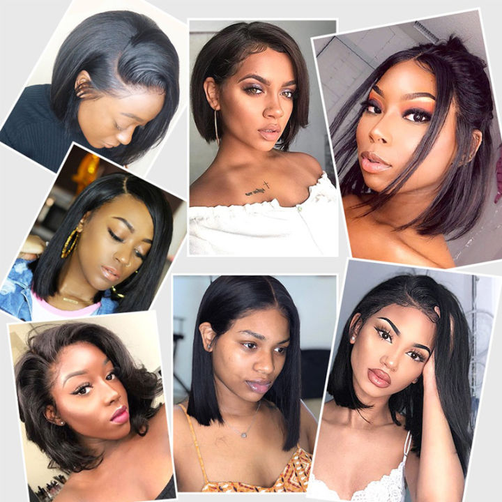 Wig%20Female%20Side%20Points%20bobo%20Short%20Straight%20Hair%20Fluffy%20Natural%20Synthetic%20Wigs%20Female%20New%20Product%20Wig%20Sheath%20-%20Image%204
