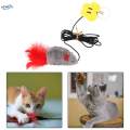 Hanging Door Cat Toys Feather Toy Teaser Toys with Sticky Suction Plush Toy Doorway with. 