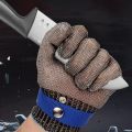 Stainless Steel Gloves Anti-cut Safety Cut Resistant Hand Protective Metal Meat Mesh Glove for Butcher Wire Knife Proof Stab. 